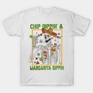 Chip Dippin' And Margarita Sippin' Funny Cinco de Mayo Men T-Shirt